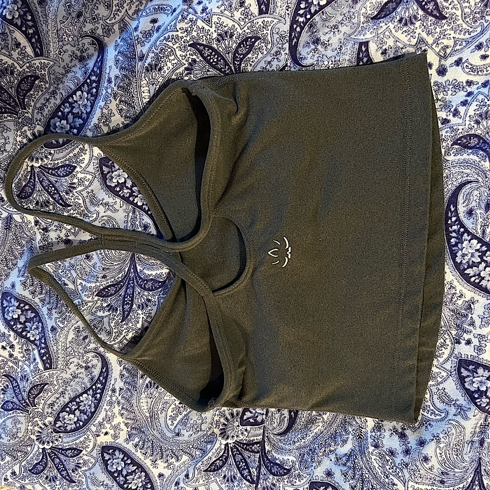 Beyond Yoga size small gray bra top